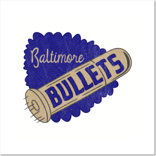 Defunct - Baltimore Bullets Basketball Wall Art by LocalZonly